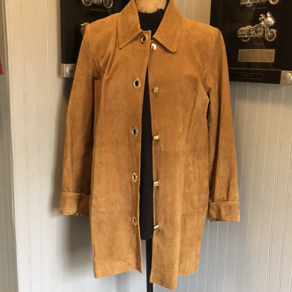 Dennis Basso Genuine Suede Jacket 